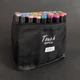 Маркеры TOUCH Sketch Marker Black 60 шт разноцветные + сумка, набор двухсторонних скетч-маркеров 60 цветов - изображение 10