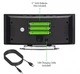 Электронные часы с термометром зеркальные настольные LED UKC DT-6507 Black/Green - изображение 2