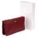 Кожаный кошелек-клатч женский ST Leather 19,2х10х2 см (acs0015942) Бордовый - изображение 5