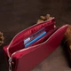 Кожаный кошелек-клатч женский ST Leather 19,2х10х2 см (acs0015942) Бордовый - изображение 9