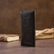 Горизонтальный клатч глянцевый на магните GRANDE PELLE 11316 Черный - изображение 7