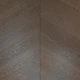 Паркетна дошка Шеврон 45/60 Brandwood D85 Дуб Натур Браш 14X140X800 мм Коричневий середній - зображення 1