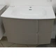 C0073310 (126476+123067) Тумба WAVE 80 на 2 ящики, матова сіра + раковина керамічна Trend, - изображение 1