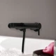 Cмеситель для ванны однорычажный с коротким изливом HANSGROHE FINORIS черный латунь 76420670 - изображение 4