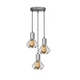 Светильник подвесной лофт 100lamp Diadem на круглой основе E27 хром (NL 2215-3R CR) - изображение 1