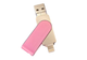 Флешка для IPHONE FlashDrive HighSpeed c разьемом Lightning 8pin, Micro USB , USB 3.0 , 64gb розовое золото + otg - изображение 2