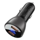 Автомобільний зарядний пристрій ACEFAST B7 metal 45W (USB-A + USB-A) with digital display (6974316280989) - изображение 3
