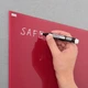 Доска стеклянная магнитная 2х3 красная 45x45 см (TSZ4545R) - изображение 2