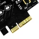 Плата-адаптер PCIe x4 для SSD m.2 NVMe + SATA 2230, 2242, 2260, 2280 (SST-ECM20) - изображение 4