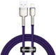 Кабель BASEUS Lightning Cafule Series Metal Data Cable |1M, 2.4A| (CALJK-A05) purple - зображення 1