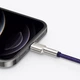 Кабель BASEUS Lightning Cafule Series Metal Data Cable |1M, 2.4A| (CALJK-A05) purple - зображення 9