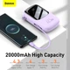 УМБ Baseus Q Pow 20000mAh 22.5W 5A с технологией QC3.0+PD3.0 и Type-C кабелем 22.5W Фиолетовый - изображение 15