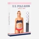 Комплект женского белья (топ + трусики-слипы) хлопковый U.S. Polo Assn 66252 40/L White (8680557306019) - изображение 3