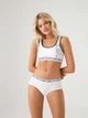 Комплект женского белья (топ + трусики-слипы) хлопковый U.S. Polo Assn 66255 38/M White (8680557306354) - изображение 1
