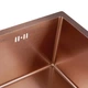 Кухонная мойка Qtap D4843BR 2.7/1.0 мм Bronze (QTD4843BRPVD10) - изображение 6
