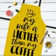 Фартух повнокольоровий Сolorful My wife is hotter than my coffee 75x51 см - зображення 2