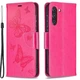 Чехол-книжка с рисунком UniCase Butterfly Pattern для Samsung Galaxy S21 FE (G990) - Rose - изображение 2
