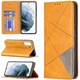 Чехол-книжка с кармашками UniCase Geometric Pattern для Samsung Galaxy S21 FE (G990) - Brown - изображение 1