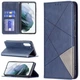 Чехол-книжка с кармашками UniCase Geometric Pattern для Samsung Galaxy S21 FE (G990) - Blue - изображение 1