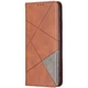 Чехол-книжка с кармашками UniCase Geometric Pattern для Samsung Galaxy S21 FE (G990) - Coffee - изображение 3