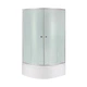 Душевая кабина полукруглая Lidz Latwa SC80x80.SAT.HIGH.FR стекло Frost 4 мм + Lidz Душевой поддон KAPIELKA ST80x80x41 с панелью - изображение 1
