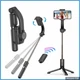 Cтабілізатор для телефону, Стедікам Gimbal GS-30 з Bluetooth, Монопод-стабілізатор тренога + пульт, Чорний - зображення 2