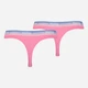 Набор трусиков стрингов Puma Women String 2P 90785410 XS 2 шт Pink/Icing (8720245254533) - изображение 2