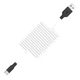 Дата кабель Hoco X21 Plus Silicone Type-C Cable (2m) Черный / Белый - изображение 3