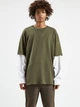 Світшот Pull & Bear 9246/513/505 L Хакі (09246513505040) - зображення 1