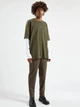 Світшот Pull & Bear 9246/513/505 L Хакі (09246513505040) - зображення 2