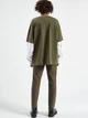 Світшот Pull & Bear 9246/513/505 L Хакі (09246513505040) - зображення 3