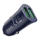 АЗУ Hoco Z39 Farsighted dual port QC3.0 Car charger Blue - изображение 2