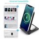 Быстрая беспроводная зарядка 20W+5W 2в1 для телефона и наушников Apple/Huawei/Xiaomi/SUMSUNG и др. FDGAO B455 черная (FО-46437) - изображение 6