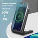 Быстрая беспроводная зарядка 20W+5W 2в1 для телефона и наушников Apple/Huawei/Xiaomi/SUMSUNG и др. FDGAO B455 черная (FО-46437) - изображение 10