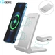 Быстрая беспроводная зарядка 20W+5W 2в1 для телефона и наушников Apple/Huawei/Xiaomi/SUMSUNG и др. FDGAO B455 белая (FО-46451) - изображение 6
