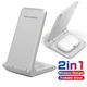 Быстрая беспроводная зарядка 20W+5W 2в1 для телефона и наушников Apple/Huawei/Xiaomi/SUMSUNG и др. FDGAO B455 белая (FО-46451) - изображение 8