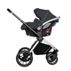 Универсальная коляска 3 в 1 Carrello Optima CRL-6504 Platinum Grey Текстиль лен Сумка для мамы - изображение 4