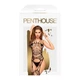 Эротическая сетка-бодистокинг с фрактальным узором и имитацией чулок Penthouse - Fatal Look Black S/L - изображение 3