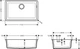Кухонная мойка Hansgrohe S510-U660 под столешницу 710x450 Graphiteblack 43432170 - изображение 2