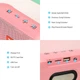 Колонка-Bluetooth портативна TG179 Pink - зображення 3