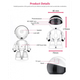 Поворотная IP интеллектуальная камера-робот Freddi TV-238ZD 2MP, 1080P, Wi-Fi с автослежением, звуком и датчиком движения - изображение 8