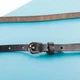 Ремень женский кожаный тонкий черный 7749 black - изображение 1