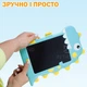 Детский планшет для рисования Writting Board Dino Бирюзовый интерактивный графический развивающий для записей с экраном - изображение 4
