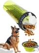Бутылка с двумя секциями для воды и корма 2в1 720 мл Dexas Snack Duo Зеленая Двойная со складной миской для собак и кошек - изображение 1