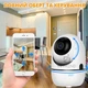 Камера видеонаблюдения CAMERA Wifi ZY-101W1A Белая Беспроводная поворотная Видеоняня с инфракрасной подсветкой микрофоном SD картой - изображение 3