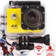 Экшн камера Action Camera V3R 4К WiFi Желтая водонепроницаемая с аквабоксом для подводной и экстрим съемки до 30 м - изображение 1