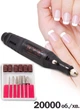 Фрезер для маникюра NAIL DRILL DM-100 Черный – аппаратный набор для чистки гель лака с насадками для домашнего ухода за ногтями - изображение 1