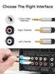 Кабель Vention AUX 3.5 mm M - 2xRCA M, 0.5 m, Black (BCFBD) - зображення 6