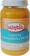 Органическое пюре Babybio из моркови, китайской тыквы и форели из 12 месяцев 200 г (3288131500560) - изображение 1
