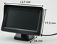 Дисплей в машину Монитор в авто для камеры заднего вида Terra LCD Color 4.3 дюйма - изображение 3